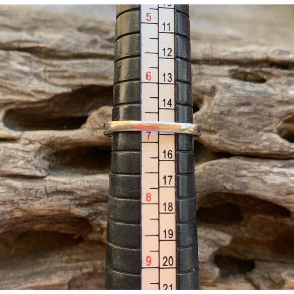 Emerald Cut Three Stone Chrome Diopside Sterling Silver Ring, Size 6.75 - Picture 6 of 6